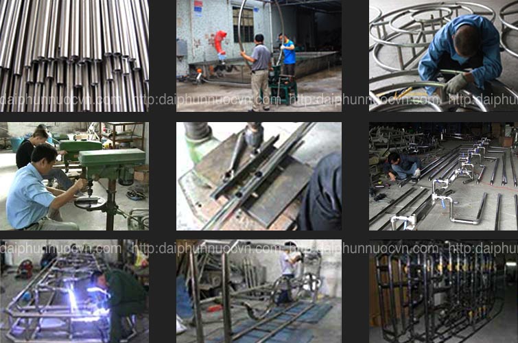 Quy trình sản xuất đài phun nước trại giam Phú Sơn Thái Nguyên