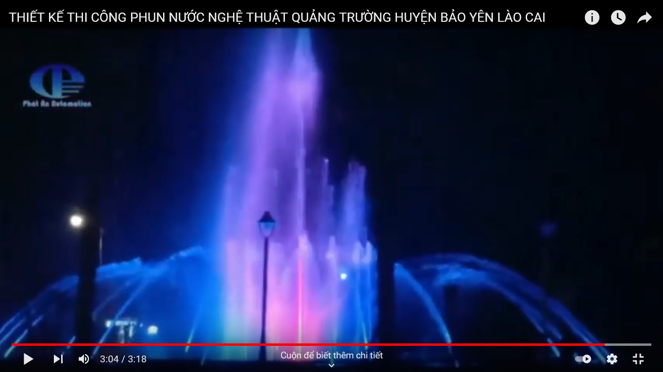 Đài phun nước quảng trường Bảo Yên Lào Cai